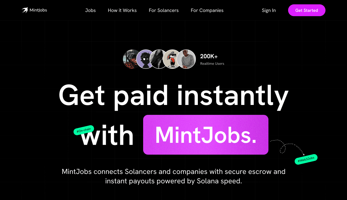 MintJob preview
